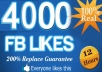 get you 4000+ Fully Real [Repleace Guaranteed] facebook likes to your fanpages in less then 12 hours !!!!!!!!!!!!!!!!!