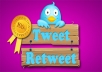 TWEET and RETWEET your promotional needs