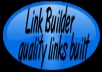 quickly Improve Your Seach Engine Rankings By Building 500 Professional And Permanent BACKLINKS To Your Website...............