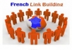 submit manually your site to 20 high pagerank of France directories