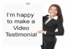 create a video positively reviewing your site or business