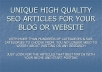 give 10000+ UNIQUE HIGH QUALITY SEO PLR Articles for all niches, categories & sub-categories