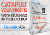 convert your 2D flat design into an professional 3D Product Box