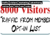 send 18000 visitors to your URL or your website