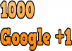 give you 1OOO ++ Google Plus +1 on your Link