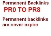 create an 5,000 permanent backlinks (PR0 to PR8)
