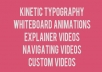 make a short KINETIC typography video................