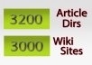 give you 3200+ article directories + 3000 wiki sites@!