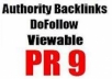 manually create 33 ►PR9, PR8, PR7 y PR6 Top Quality SEO Friendly Backlinks from &reg; 33 Unique Pr 9,PR8, PR7 y PR6 Authority Sites + Pan