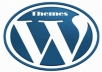 provide and install a HIGH QUALITY Wordpress Theme and 10 FREE WP Plugins