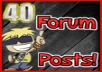 Post 40 Manual High Quality & Relevant Posts on your forum