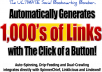 give you 4000 High PR Backlinks and 500+ Visitors
