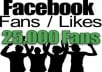 give you 25000 REAL HUMAN not fake Facebook Fan Page Likes or Profile Followers