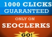provide 1000 real human guaranteed CLICKS to your website, blog or affiliate link plz read the description before placing your order