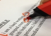 proofread & edit any document, article or essay up to 2000 words