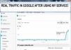 provide 1000+ REAL google adsense safe trackable traffic for over 3+ days!!!