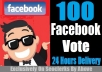 Give You 100 Facebook Vote In Any Contest Within Few Hours   