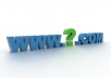 provide you 3  (dot)com or (dot)net domains