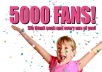 send you 10000+ Top Quality Real FACEBOOK likes/subscribers ,just