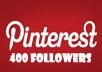 provide you 400+ PINTEREST followers [Real Human Followers]
