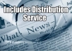 Write a Professional Press Release plus Google News Page #1 Fast Rankings