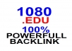 create 1080 EDU backlink different domain with permanent wiki backlink for your website seo backlink