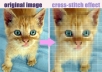 create a cross stitch image with your photo or image