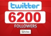 give you 6200+ [Staying] twitter followers, all Real Looking High Quality twitter followers deliver within 24 hours