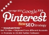 Pinterest Your Website to Blast SEO Google From Many Accounts and Promote to 20000 Twitter Followers