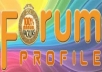 50 High PR 2+ Forum Profiles Links in 48 hours