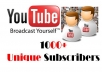 send you 1000++ Guanrated subscribers to your YouTube channel Promo Today