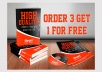 create 5 different models unique and professional 3D eBook Covers, Boxes 3D, eCD, eDVD, dvd, cd, and Notebooks