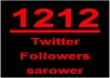 Get you 1212+ Twitter Followers, 100% real & Genuine only