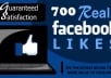 will Deliver 700 Likes To Any Of Your Status/Post/Photo Or Video On Facebook In Less Than 12 Hours