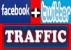 promote you site or product to12,000,000+(12 million) Twitter Follower and 12,000,000+ Facebook Members With proof