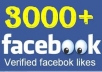 provide you ❋❋❋ 3000 ❋❋❋ plus ★★★Facebook " likes or subscribers" ★★★with in 72★ hours ....★