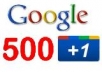 Give you 500 Google Plus 1 VOTE/LIKE