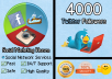 deliver 4000 twitter followers to your profile in LESS than 24 hours