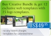12 Exclusive web templates with 25 logo Templates