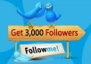 provide 3000+ Twitter Real-Looking Followers