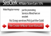 Manually Create Mega Seoclerk affiliate store with high quality offers just