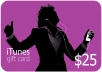 give you a $25 iTunes giftcard (only 5 available) for