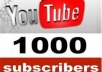 add 1,000 Youtube Subscribers to your youtube channel without admin access