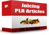 provde 25 Juicing PLR Articles 
