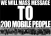 MASS message your product to 200 mobile people on Craigslist