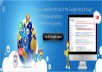 Design and development Wordpress website with 1 domain free + 1 year web hosting