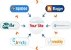 build manually way a Link Wheel on 10 high PR web 2 properties + Ping + many powerful backlink + boost in your site ranking in google just for