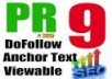 build 20 PR9 web 20 blog pyramid with your keyword in domain name @!