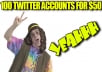 PROVIDE you 100 twitter accounts