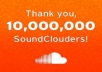 provide you 150+ high quality soundcloud followers and 100 soundcloud plays all will come from different users and ips for